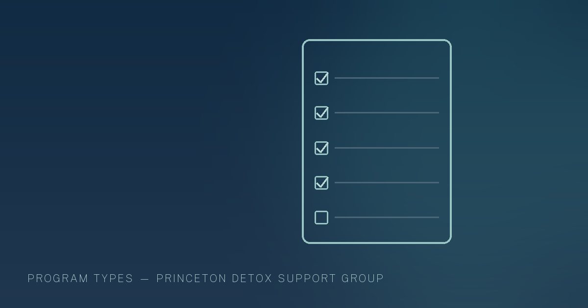 Illustration in the site's navy and teal palette showing a document outline with ticked checklist rows, marking this guide to what Happens at Admission.